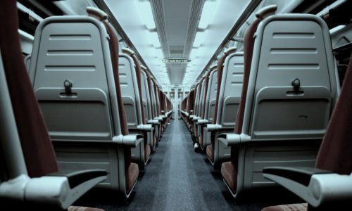 Aisle on a train