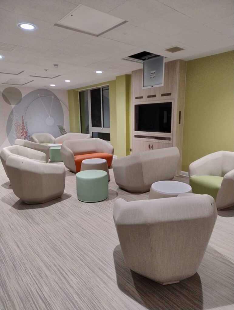 Modern lounge area at Silverwood