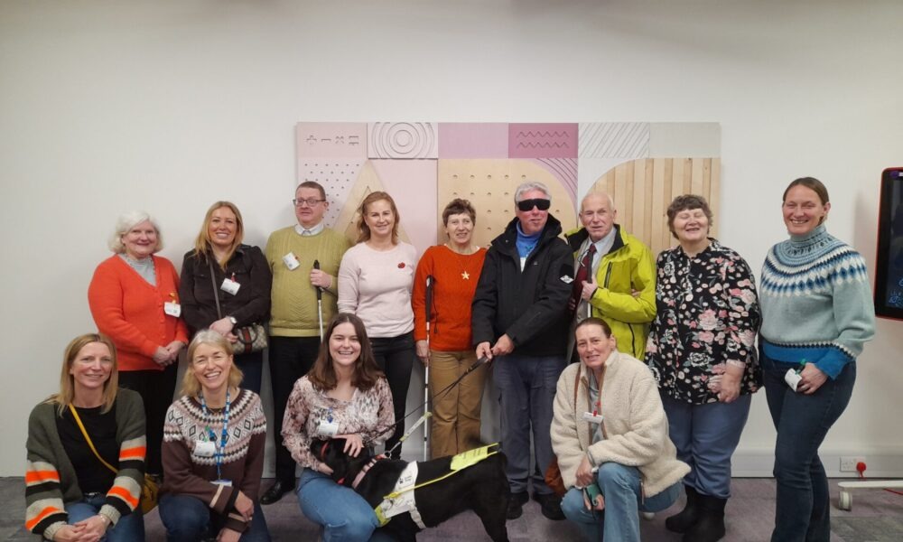 Group photo of Surrey Vision Action Group members and Coalition staff at Google's head office.