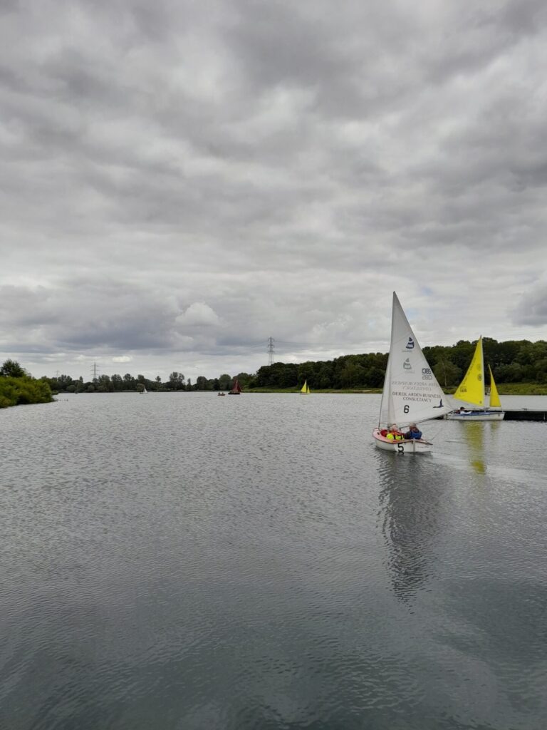 Lake with Coalition member on a sailing boat