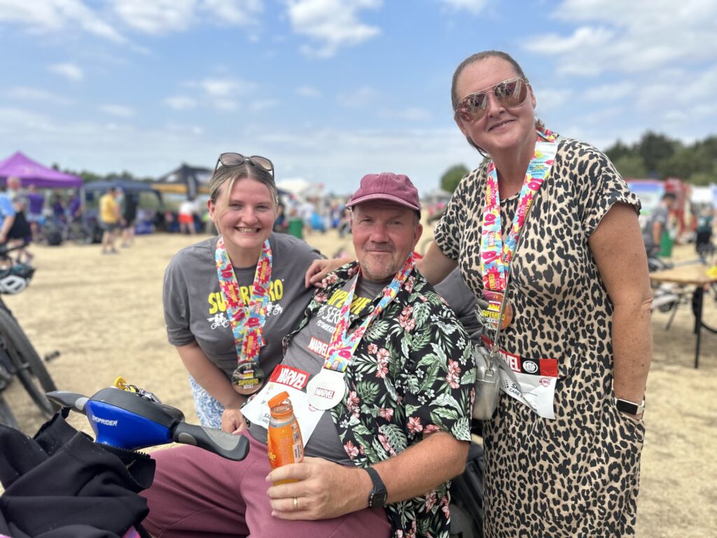 Three of our Superhero Tri with their medals 